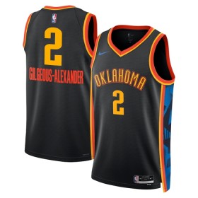 Camiseta Hombre Oklahoma City Thunder Shai Gilgeous-Alexander 2024-25 Nike City Edition Negro Swingman